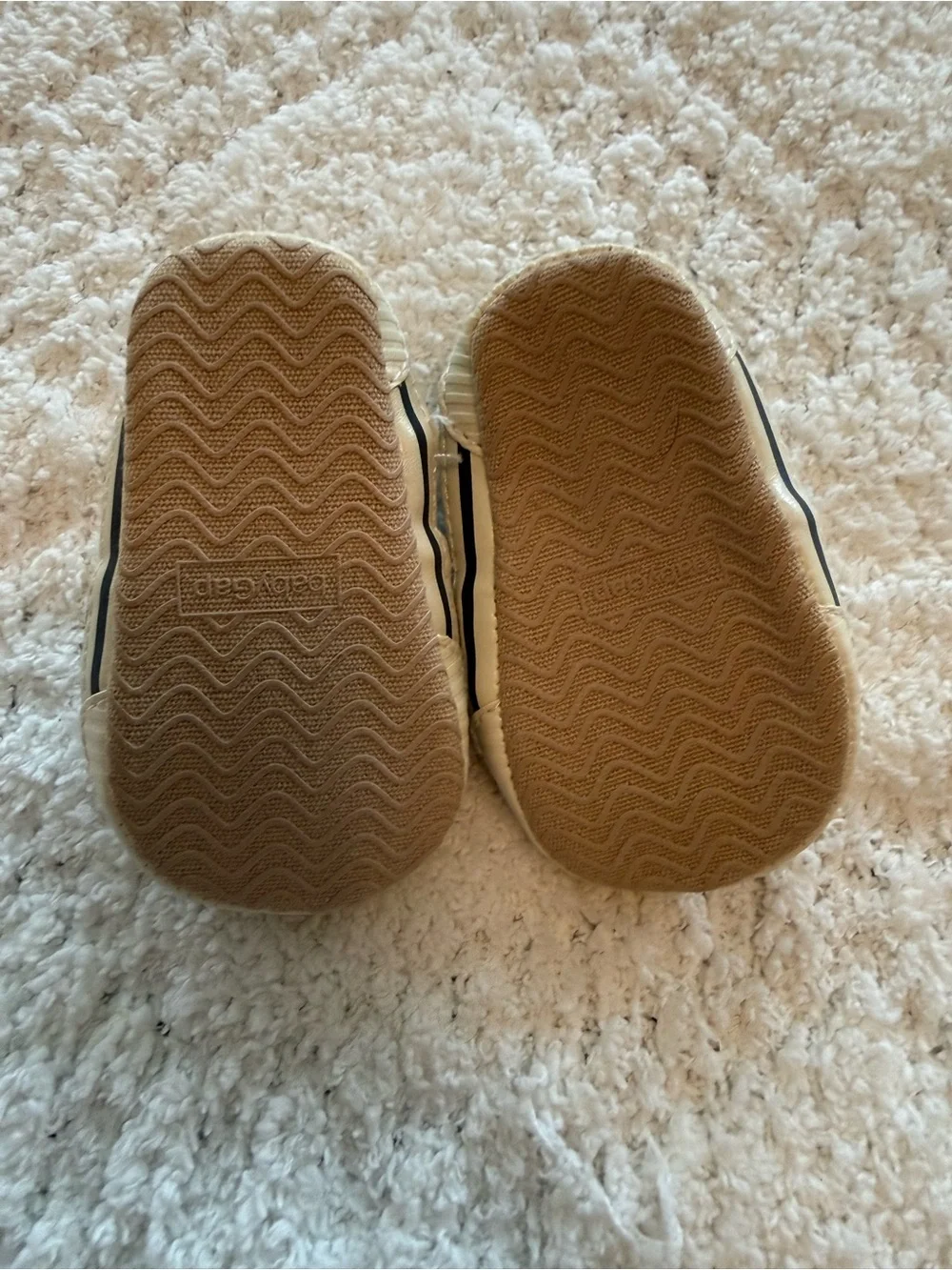 GAP Navy Slip-On & Plaid Baby Shoe Set with Light Gray Pair